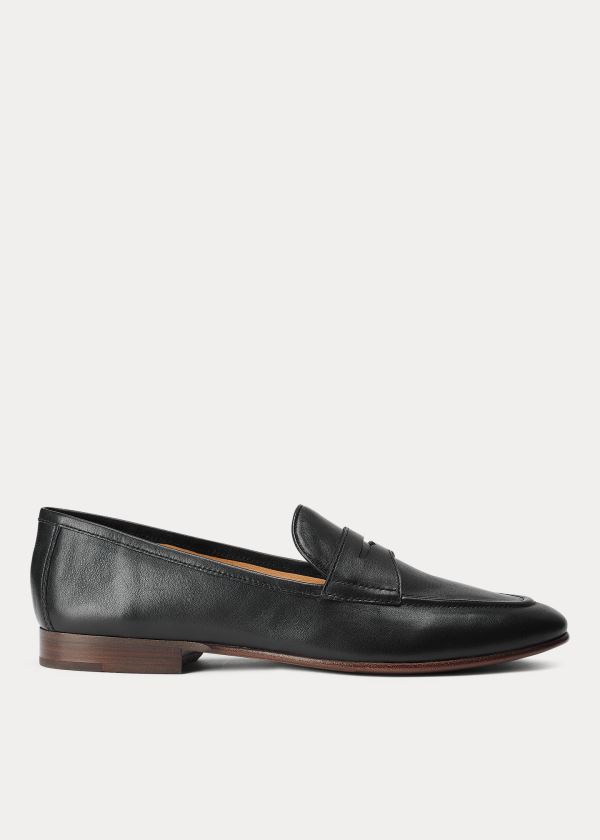 Polo Ralph Lauren Ashtyn Læder Penny Loafers Dame Danmark (EUQXD8609)